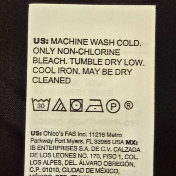 Chico's Womens Striped Longline Shine Duster Cardigan Jacket Black Size 1 (8/10) - Picture 11 of 13